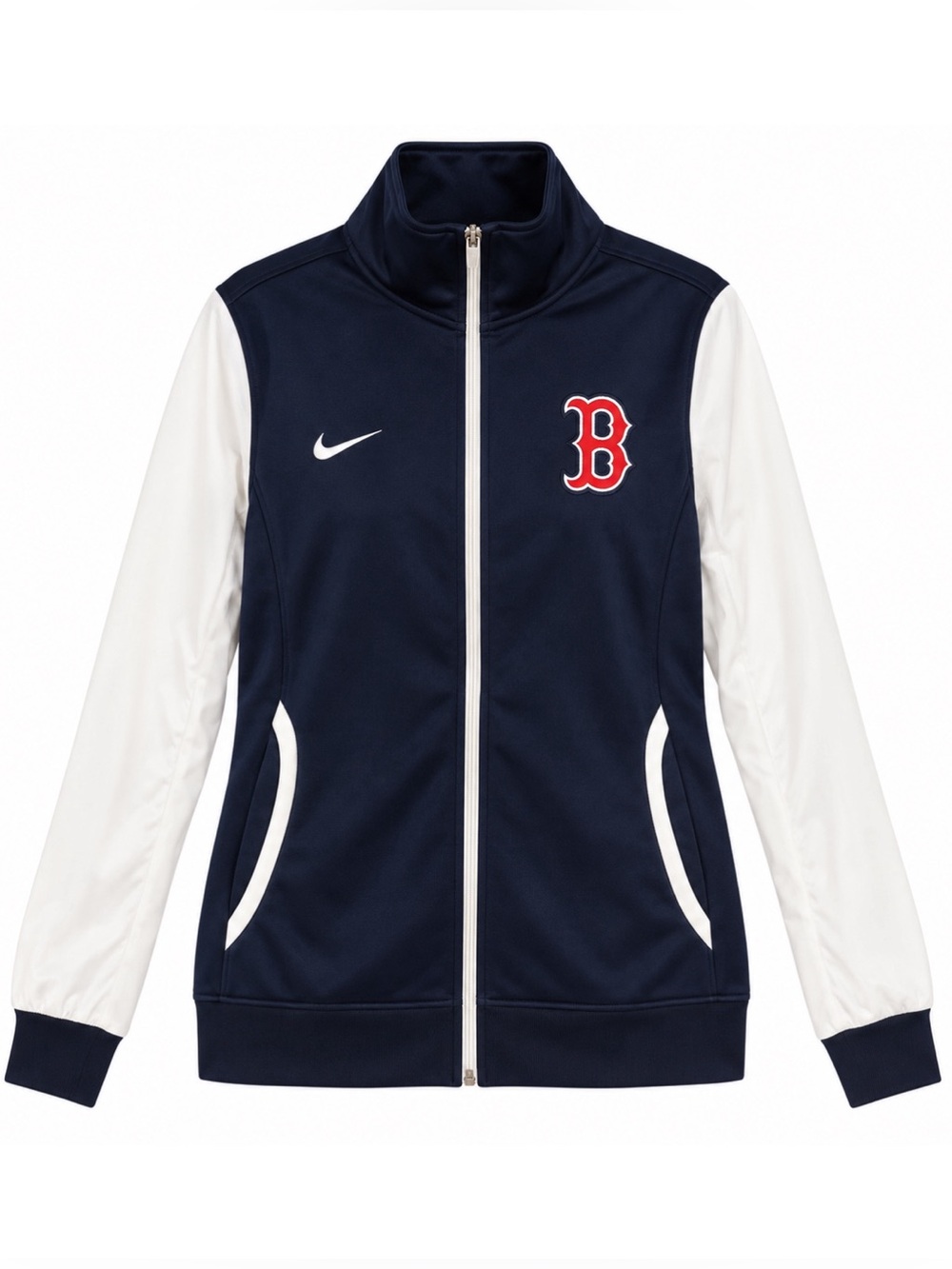 Nike Genuine Merchandise Navy Blue & White Boston Red Sox Nike Varsity Jacket L